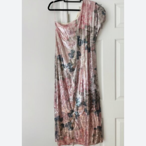 Brand New PORRIDGE one-shoulder floral sequin maxi dress - Picture 7 of 8
